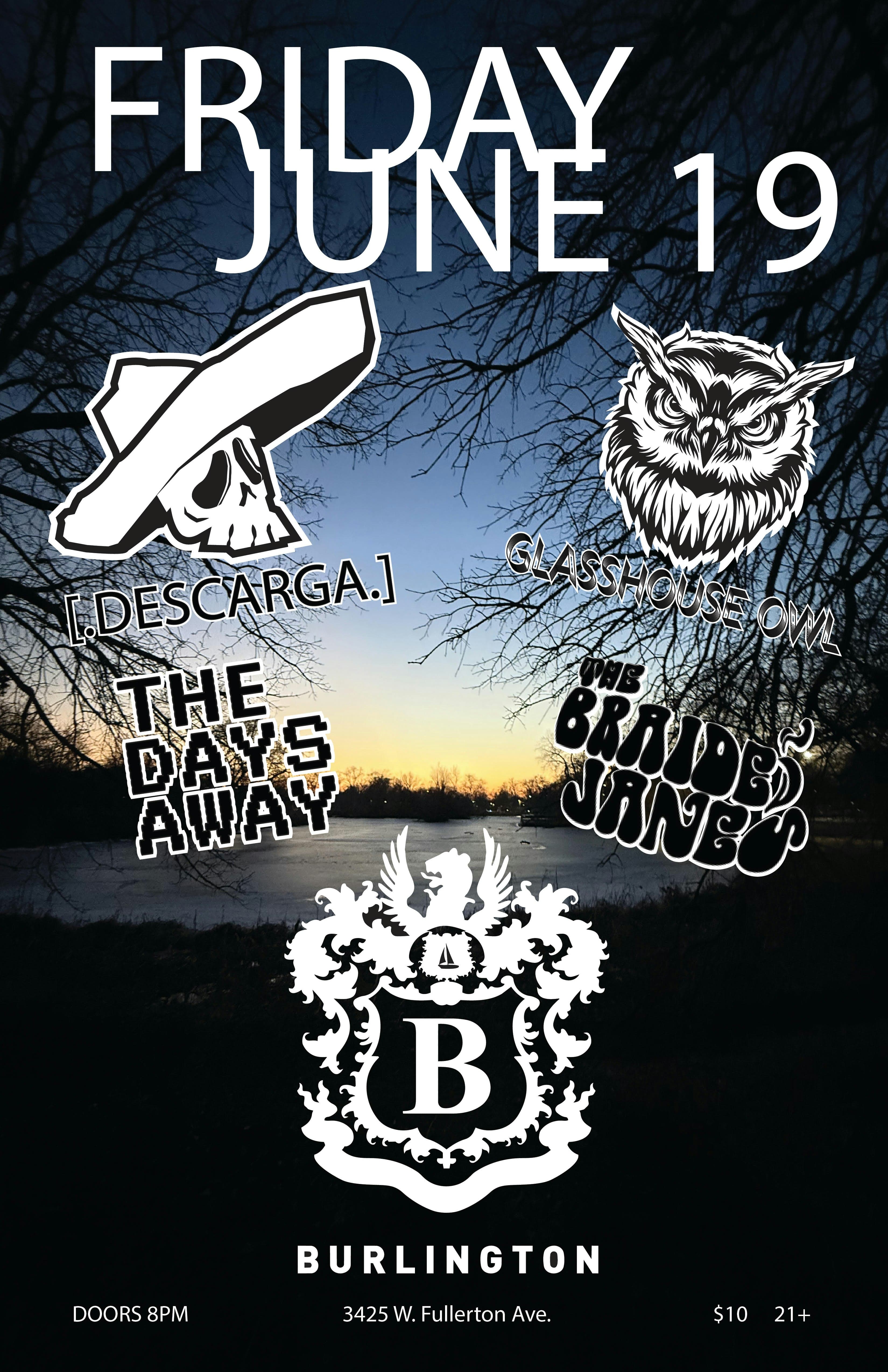 [.DESCARGA.] // The Braided Janes // The Days Away // Glasshouse Owl