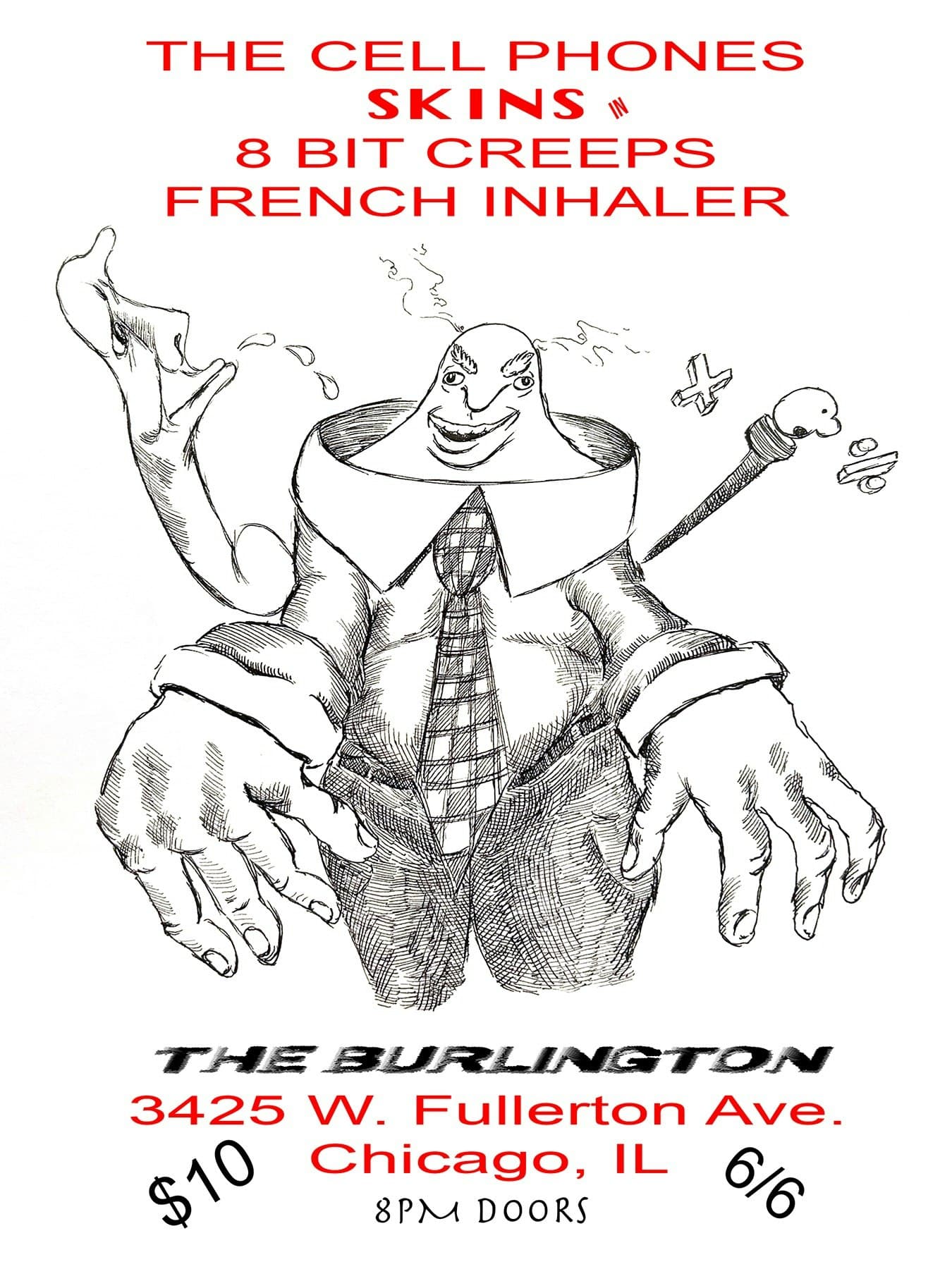 The Cell Phones // Skins // 8 Bit CrEEps // French Inhaler
