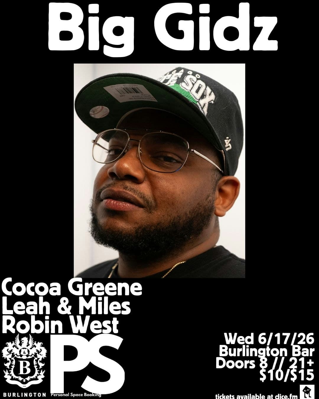 Big Gidz // Cocoa Greene // Leah & Miles // Robin West