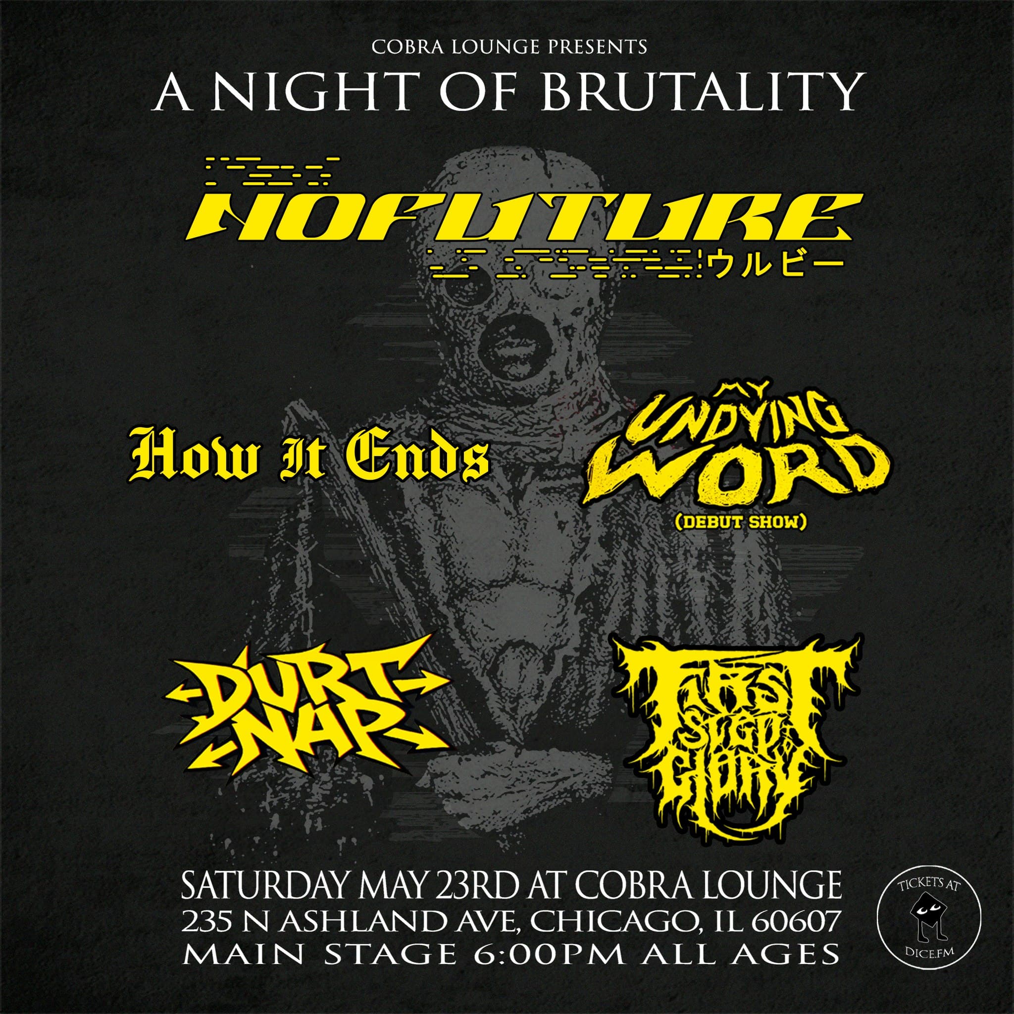 No Future / End It All / My Undying Word / Durt Nap / First Step To Glory