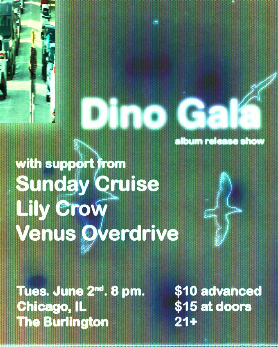 Dino Gala // Sunday Cruise // Lily Crow // Venus Overdrive