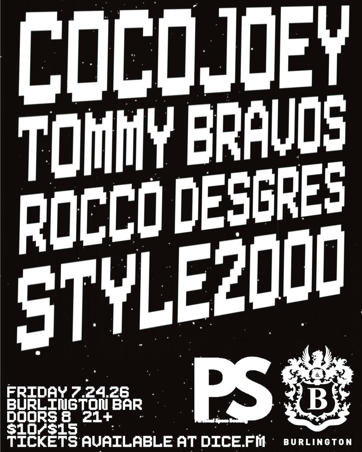 COCOJOEY // Tommy Bravos // Rocco Desgres // Style 2000