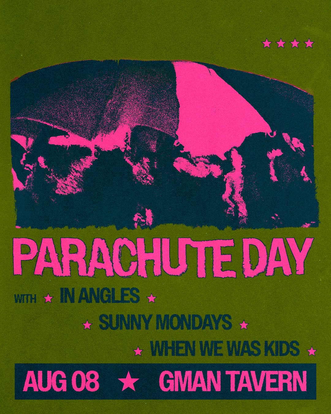 Parachute Day * In Angles * Sunny Mondays * When We Was Kids