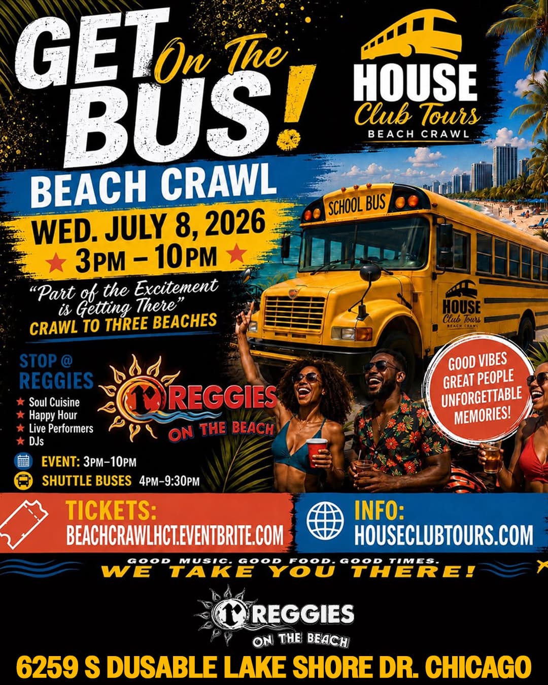 House Music Bus Tour Live at Reggies on the Beach