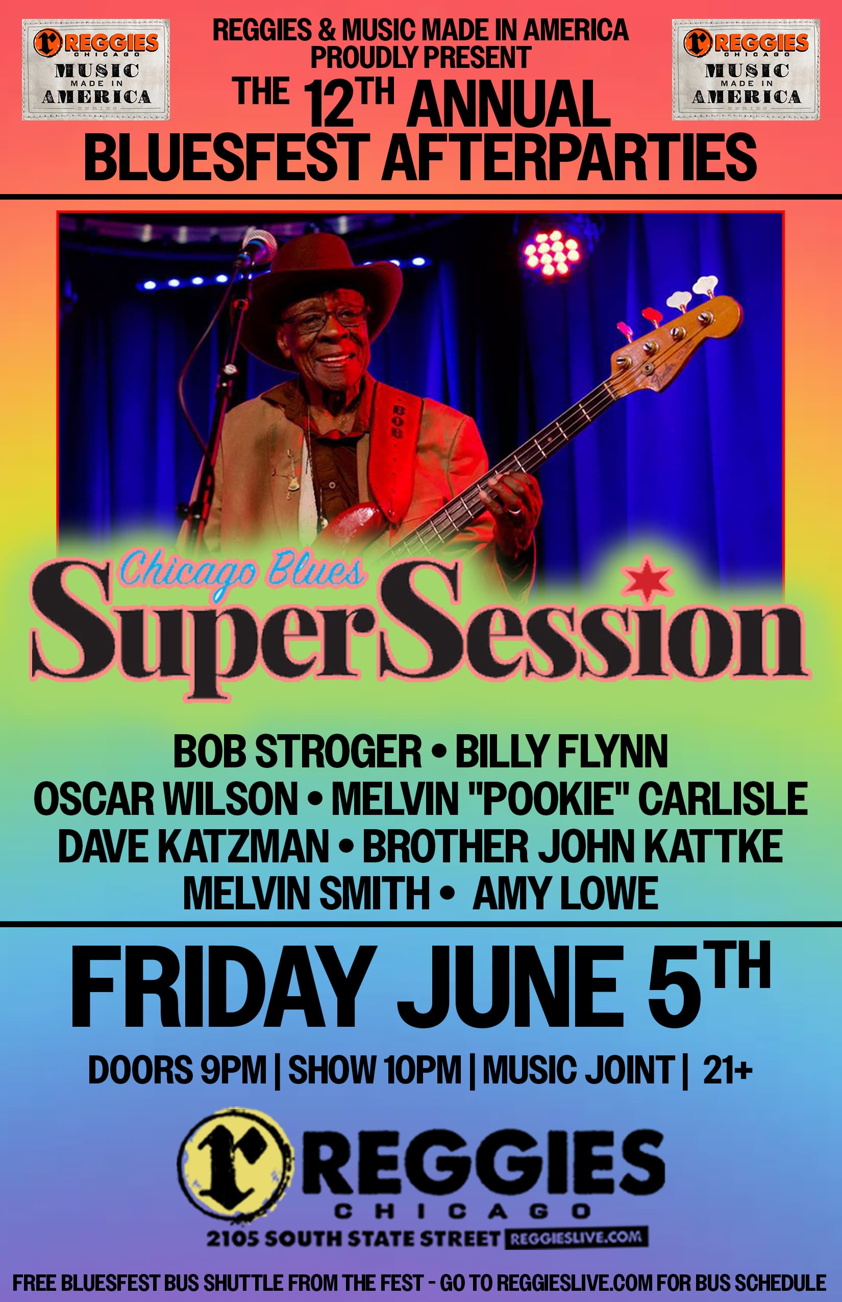 12th Annual Bluesfest AfterParty with Chicago Blues SuperSession