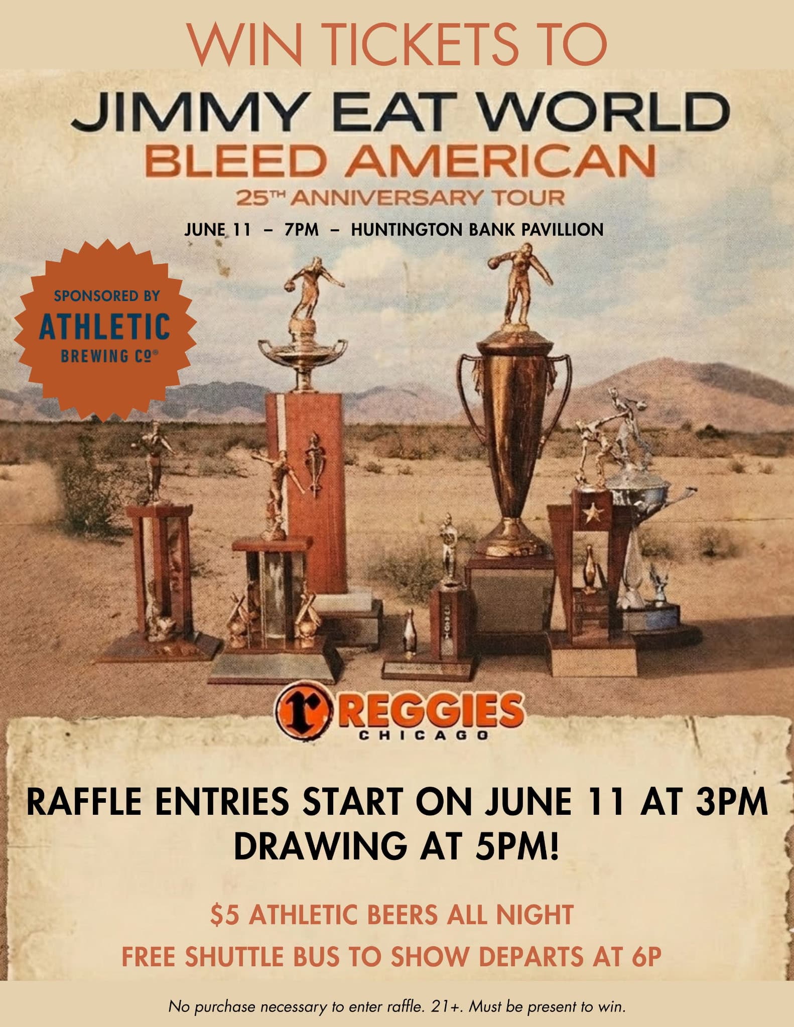 Jimmy Eat World Ticket Giveaway: Sponsored by Athletic Brewing Co.